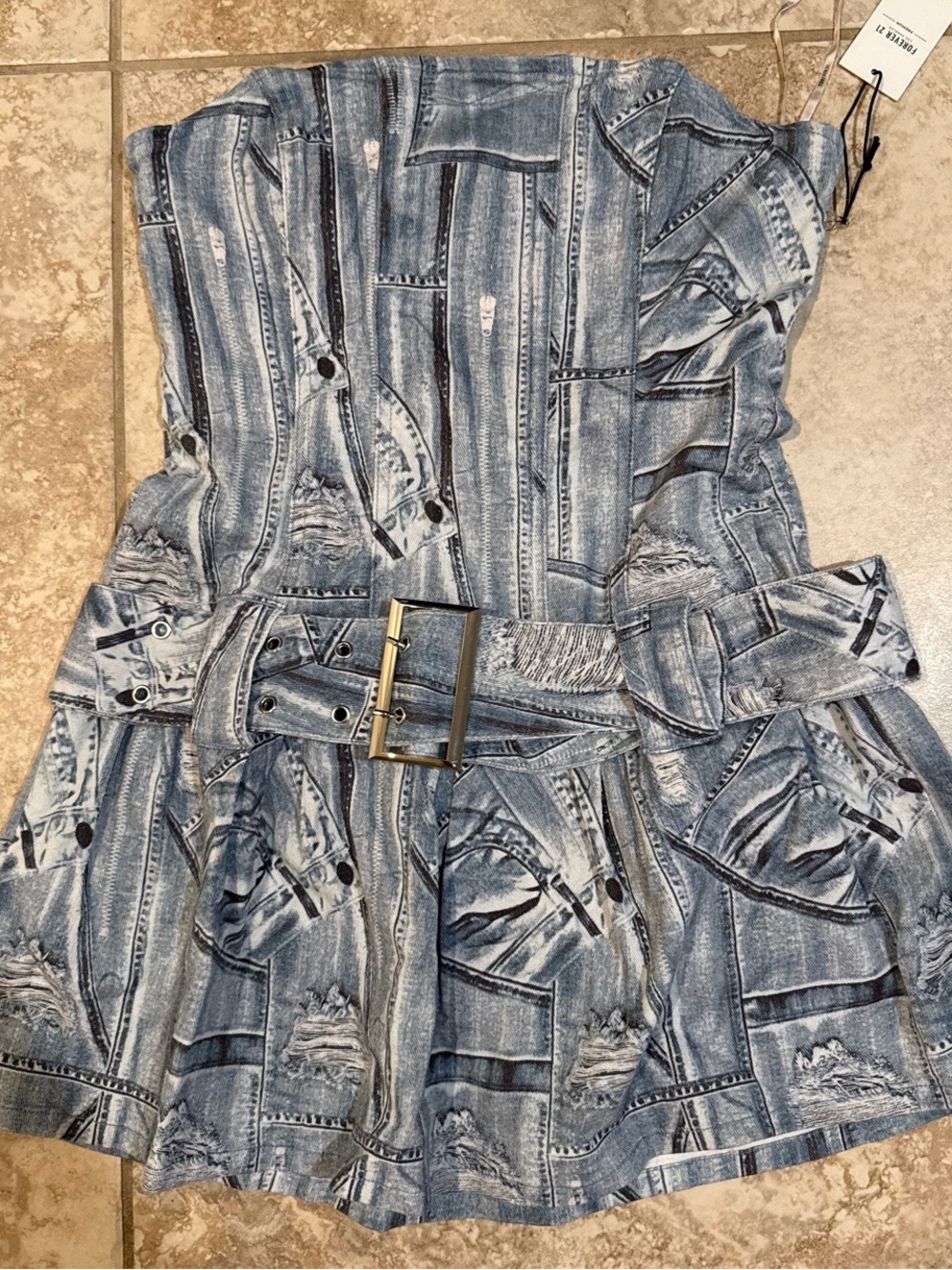 Forever 21 denim dress xl